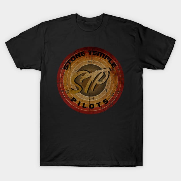 STP - Stone Temple Pilots, circle vintage retro faded T-Shirt by arjunthemaniac